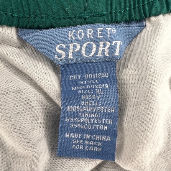 XL VINTAGE KORET GREEN JOGGER PANTS CASUAL LOUNGEWEAR - Picture 5 of 10